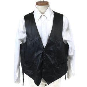 All American Rider Motorcycle Leather Vest Size XL